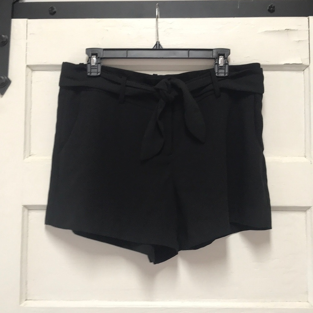 Cynthia Rowley Black Dressy Belted Shorts Size 10